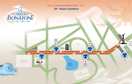 ruta carrera bonafont 2013 df mexico reforma