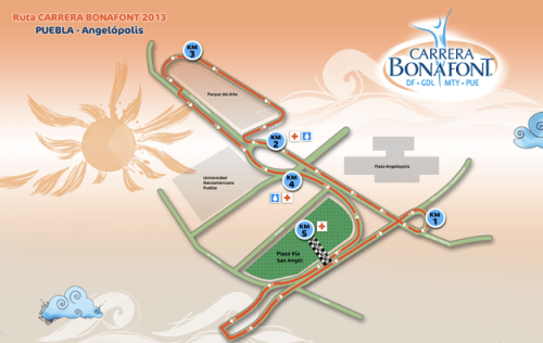 ruta carrera bonafont 2013 puebla pue