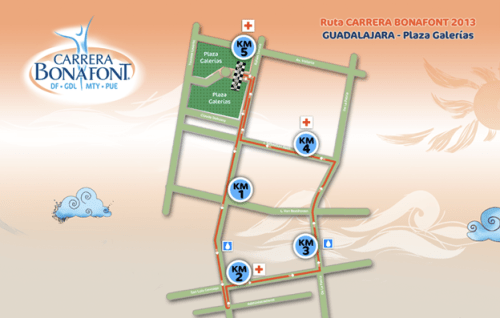 ruta carrera bonafont gdl guadalajara 2013